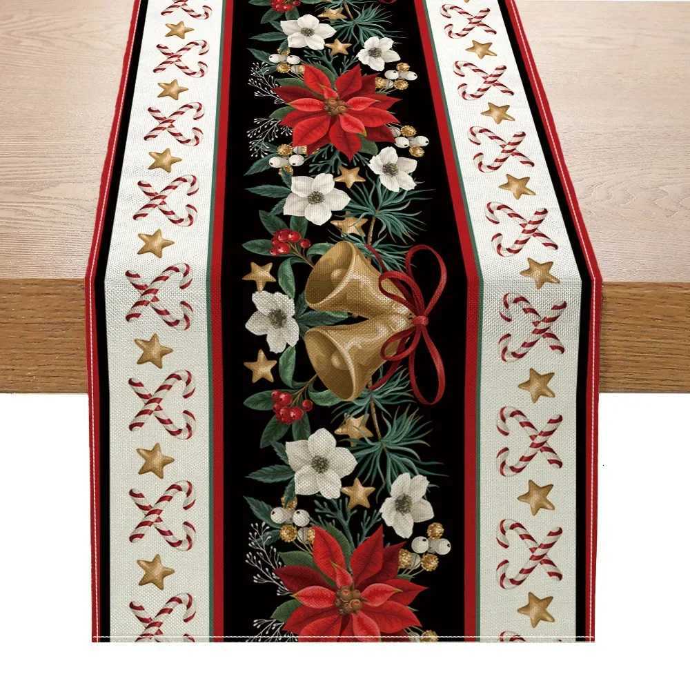 Christmas Christmas Table Runner Merry Christmas Decorations Cloth for Home 2025 Cristmas Day Table Flag Cover Gift New Year Tablecloth Y251113