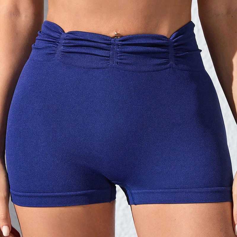 Womens yoga short waist seamless exercise short legs Y250412