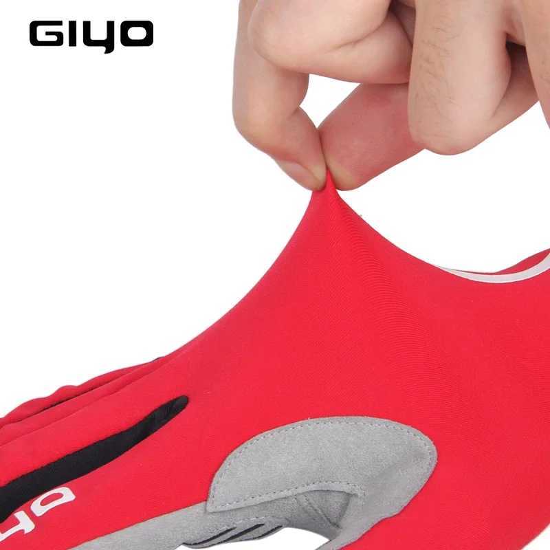 GIYO Touch Screen Long Full Fingers Gel Sports Cycling Gloves Women Men Bicycle MTB Road Bike Riding RacingC250412