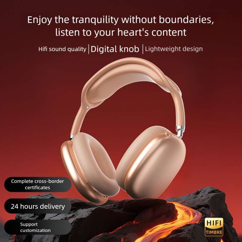 Famous Brand New Headset Ultra Long Battery Life HIFI Sound Quality Digital Knob Wireless Bluetooth Headphones