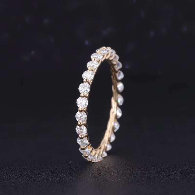Starsgem 14k Sets of Rings Yellow Gold 2 Pieces Wedding Gold Ring Sets Asscher Cut Moissanite Rings Set Free Shipping