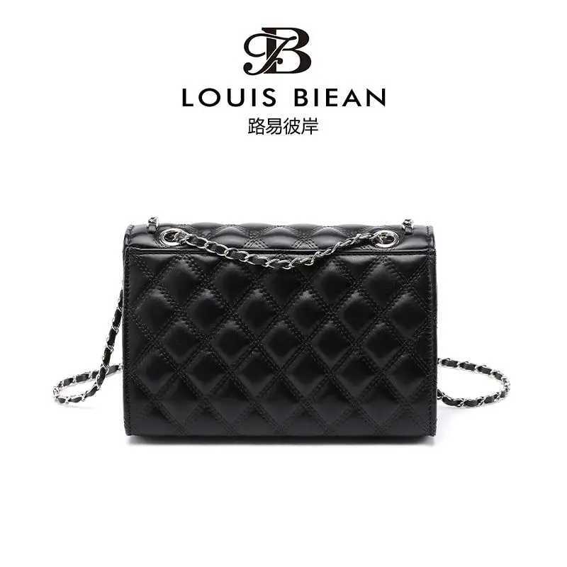Light Luxury Designer Womens Bags New Lingge Chain Texture Small Bag Small Fragrant Style Fashion Cross Shoulder BlackW251112