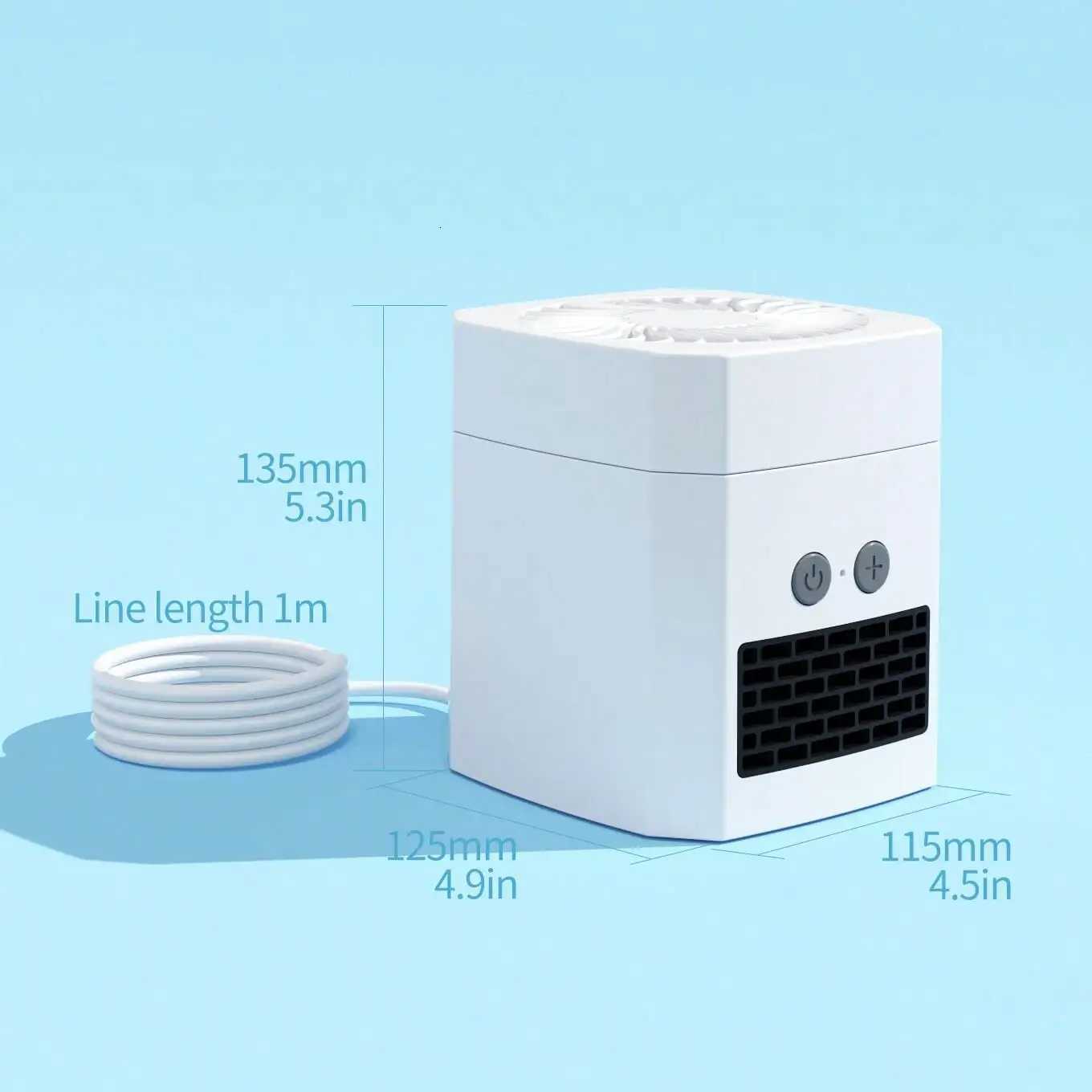 Portable 2-In-1 Heating And Cooling Fan Mini Multi-Function Desktop Heater With 400W Power 3 Gears Adjustable Temperature Y251113