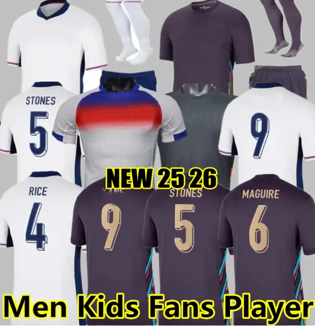2024 2025 englands football shirt Bellingham PALMER Foden MAINOO 24 25 26 kane rice saka Soccer Jerseys camisa de futebol adult Men Kids kit uniform fan player S-4XL