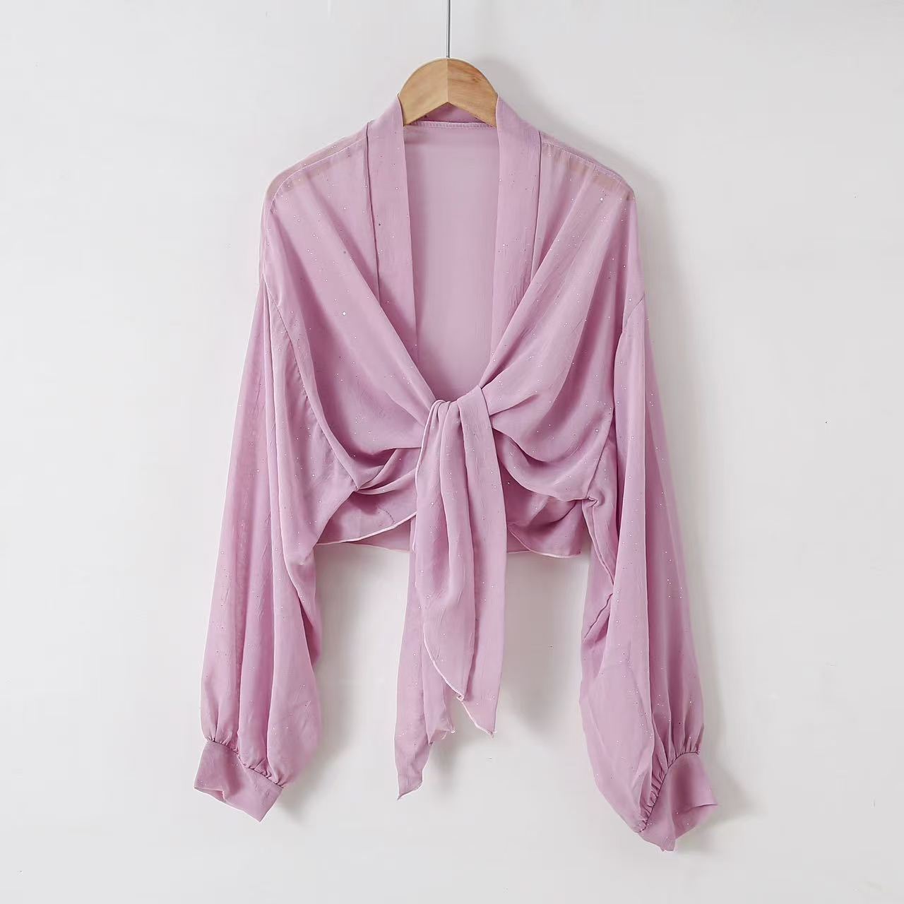 K377 2024 new shawl sunscreen summer high-end long-sleeved female Korean version of the air-conditioned room silk scarf solid color scarf
