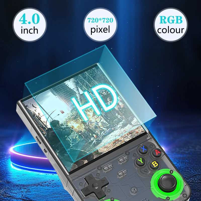 R36 Ultra handheld game controller with built-in 10emulators with RGB lighting effects supports WiFi connectionW251113