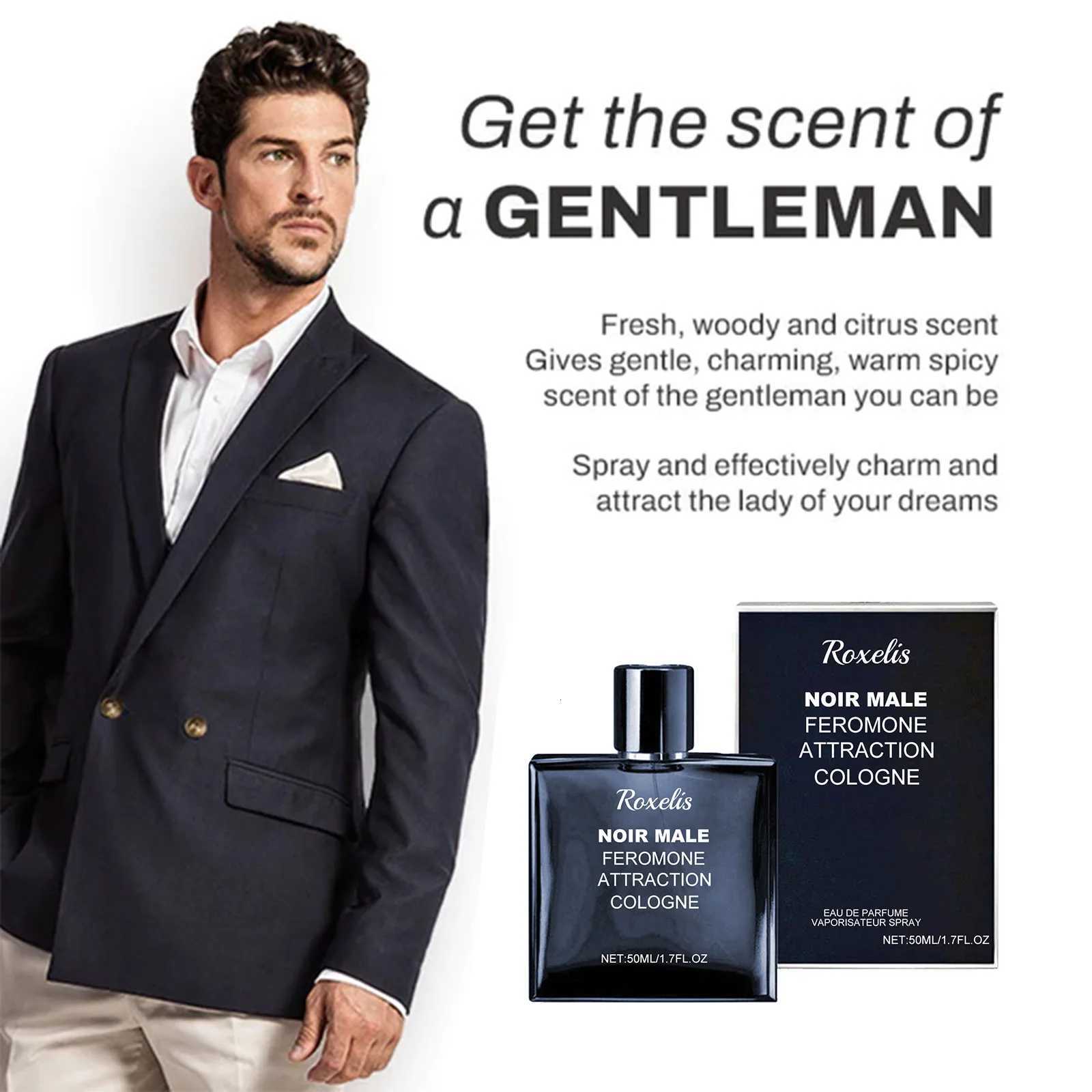 Roxelis Mens Perfume 50ml - Long-Lasting Fragrance Refreshing Mild Scent Non-Pungent Boost Charm for Dating Daily WearT251113