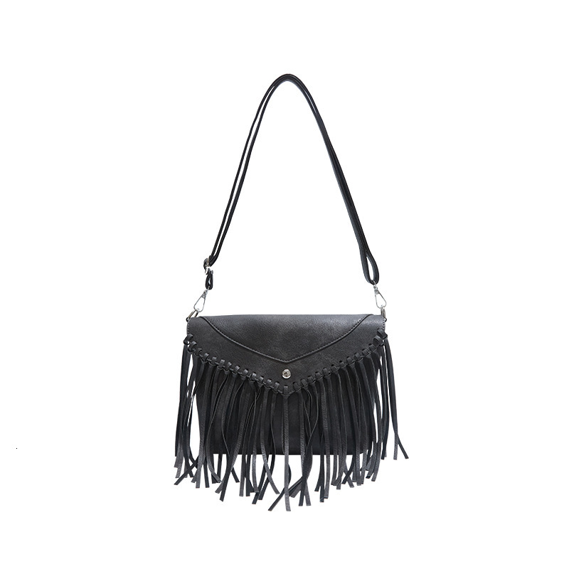 2025S Designer Women S Bag Small Niche Design For Women New Fashionable Tassel Mailman Summer Versatile Wax Leather Crossbody Women S Bag