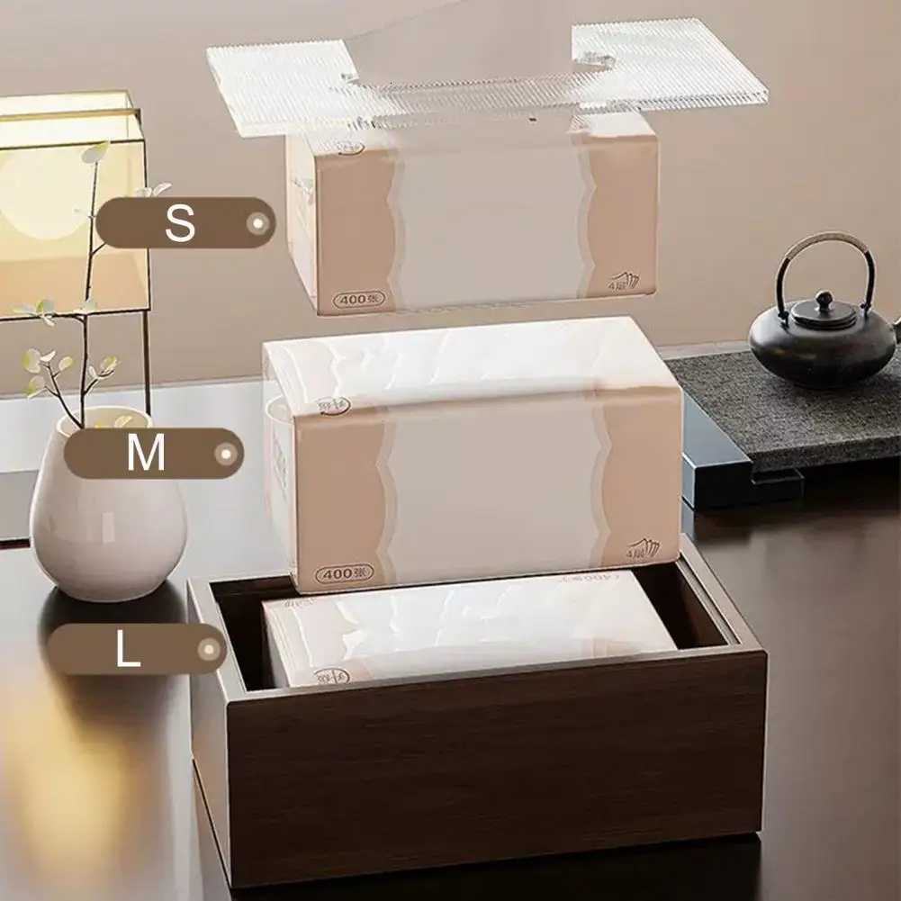 Napkin Holder for He Chinese Style Wood Tissue Box Light Luxury Desktop Napkin Organizer with Acrylic Lid for Ro Y251112