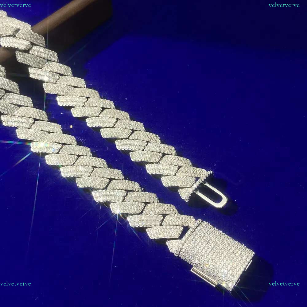 Cuban zirconia white gold plated new arrival chain jewelry moissanite custom cuban infinity k necklace