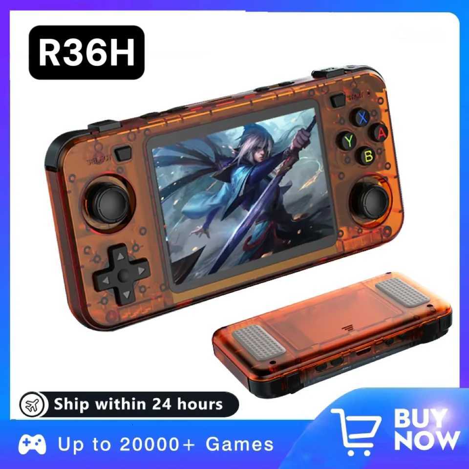 R36H Handheld Game Console 35-inch IPS Sn Linux Retro Video Games Player 3000 mAh 128G 20000 Classic Game H251113
