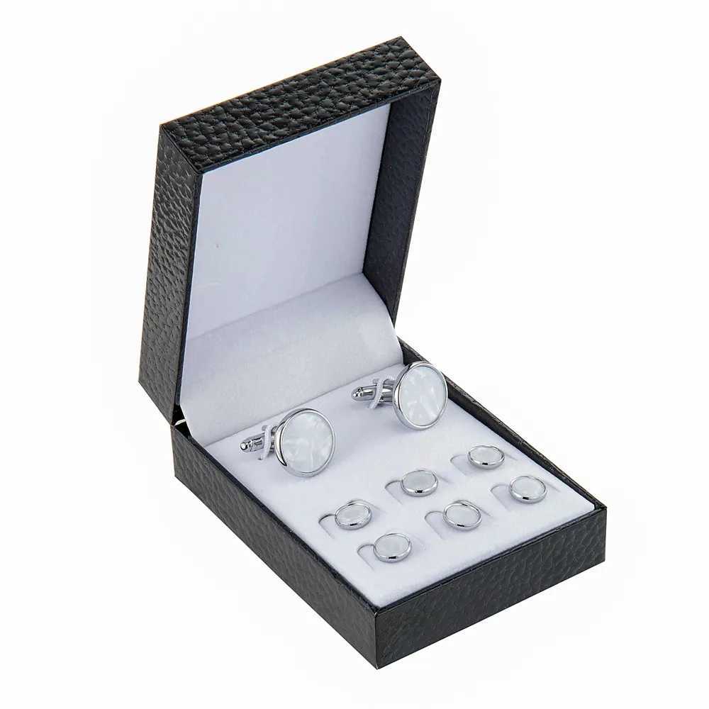 UJOY mens cufflink stud set used for tailcoats minimalist wedding gifts mens shirt cufflinks mens father husband giftsT250412