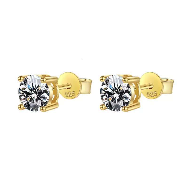 0.2/0.3/0.5/1/2 Carat 4-Prong Setting Excellent VVS1 Moissanite Earrings