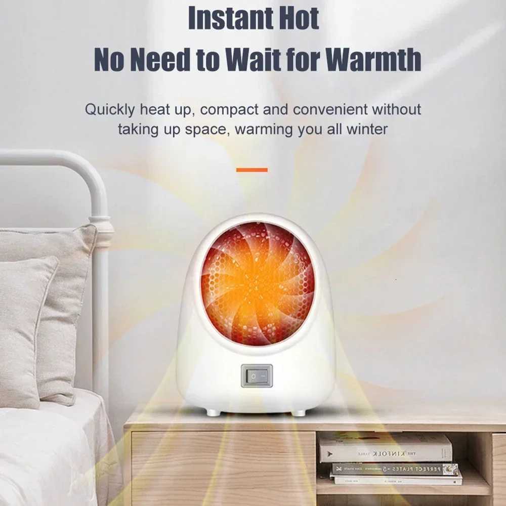 220V Hot Fan Heater Mini Electric Heater Desktop Quick Heating Home Portable Electric Heater For Home Office Warmer Hand Warmer Y251113