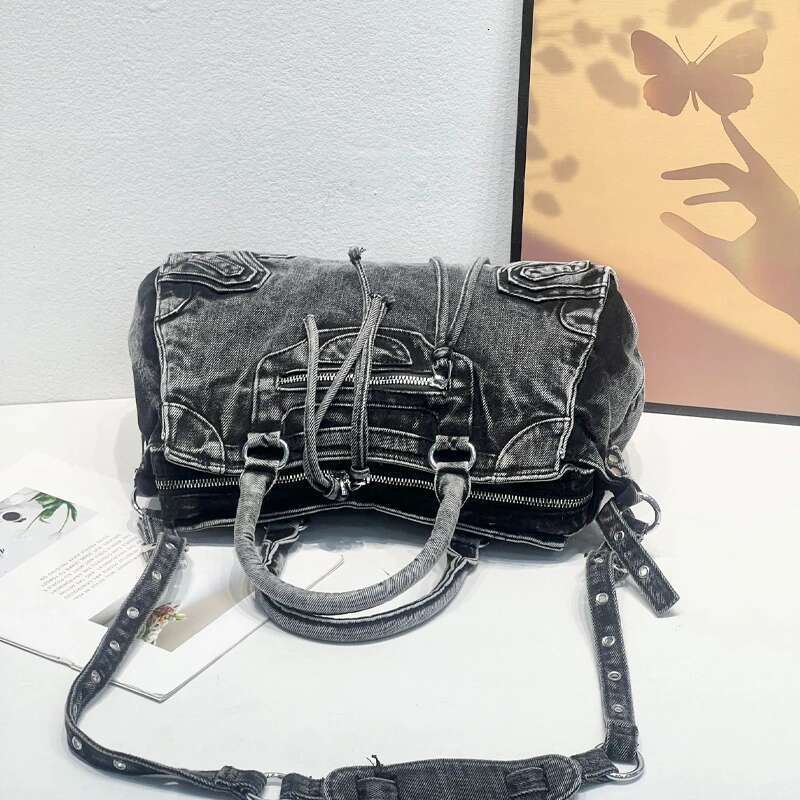 city tote womens shoulder designer motorcycle denim canvas handbag and prusee washing cowboy diagonal span bag