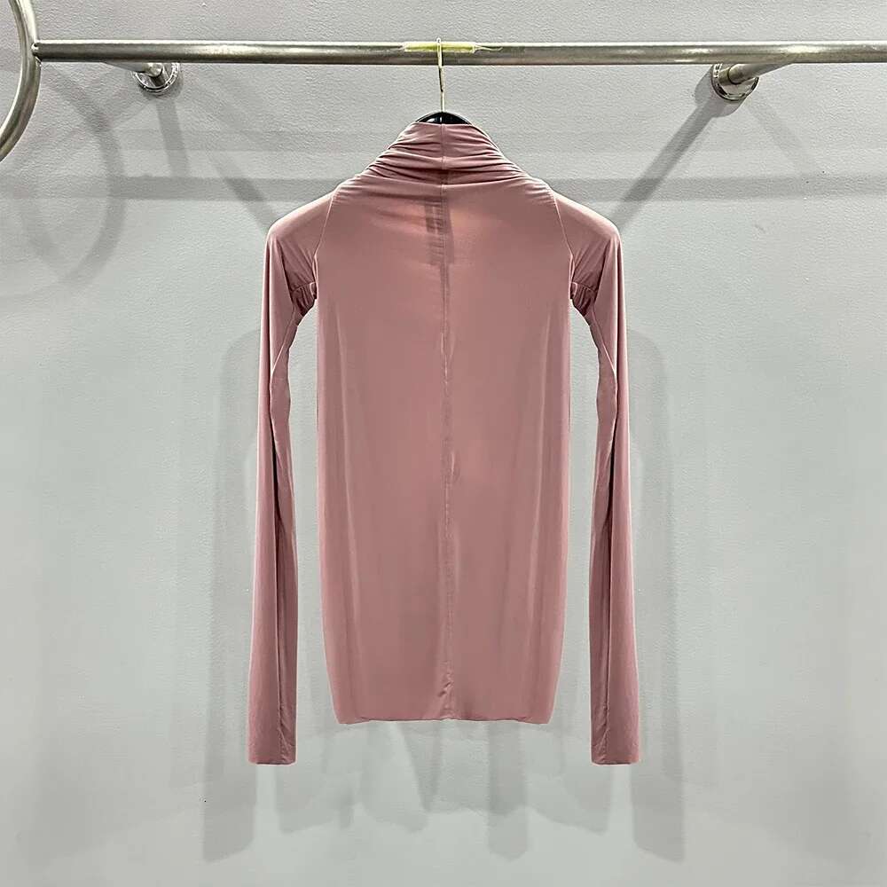 Geometric Hollow Design Women's T-Shirt Y2k Corset Stretch Slim Commuter Hundred Sleeve Long Pullover Tops 2024 Summer New