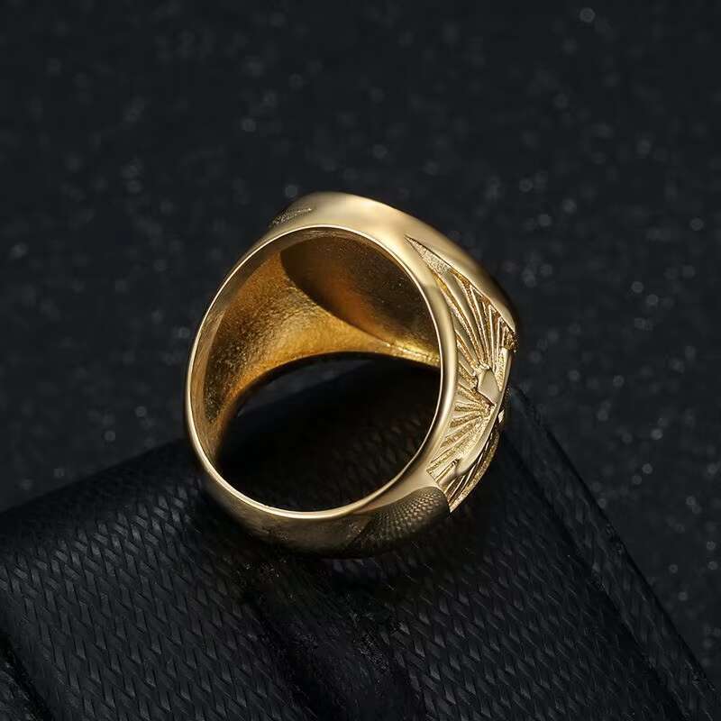 Stainless Steel Mens Ring New Hip Hop Hiphop Ys Cross Classic Trendy Geometry Wedding Engagement Classic Trendy