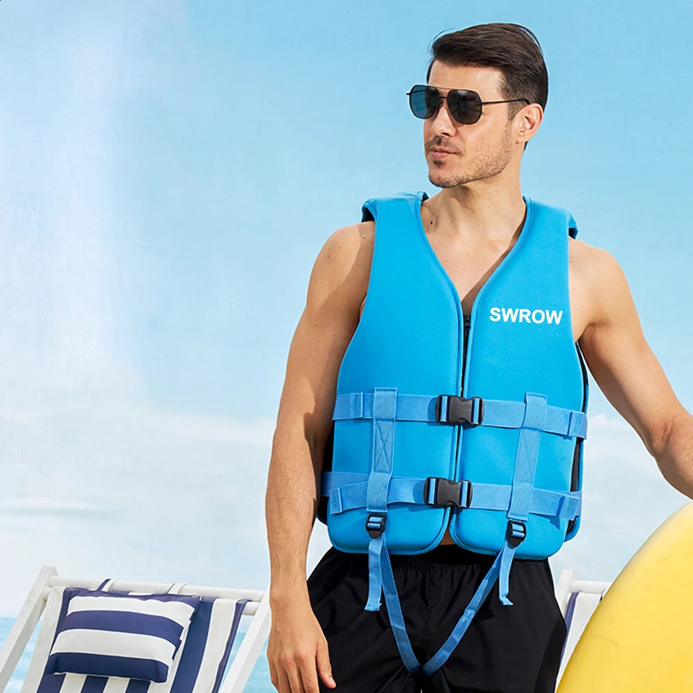 Life Jacket for Adults and Children Buoyancy Vest Buoyancy Float Suit Ski Jet Vest Youth Swimming 250411