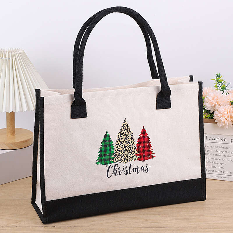 designer bag Hot selling canvas shoulder large capacity printed tote bag, women's fashionable and lightweight handheld gift shopping bag
