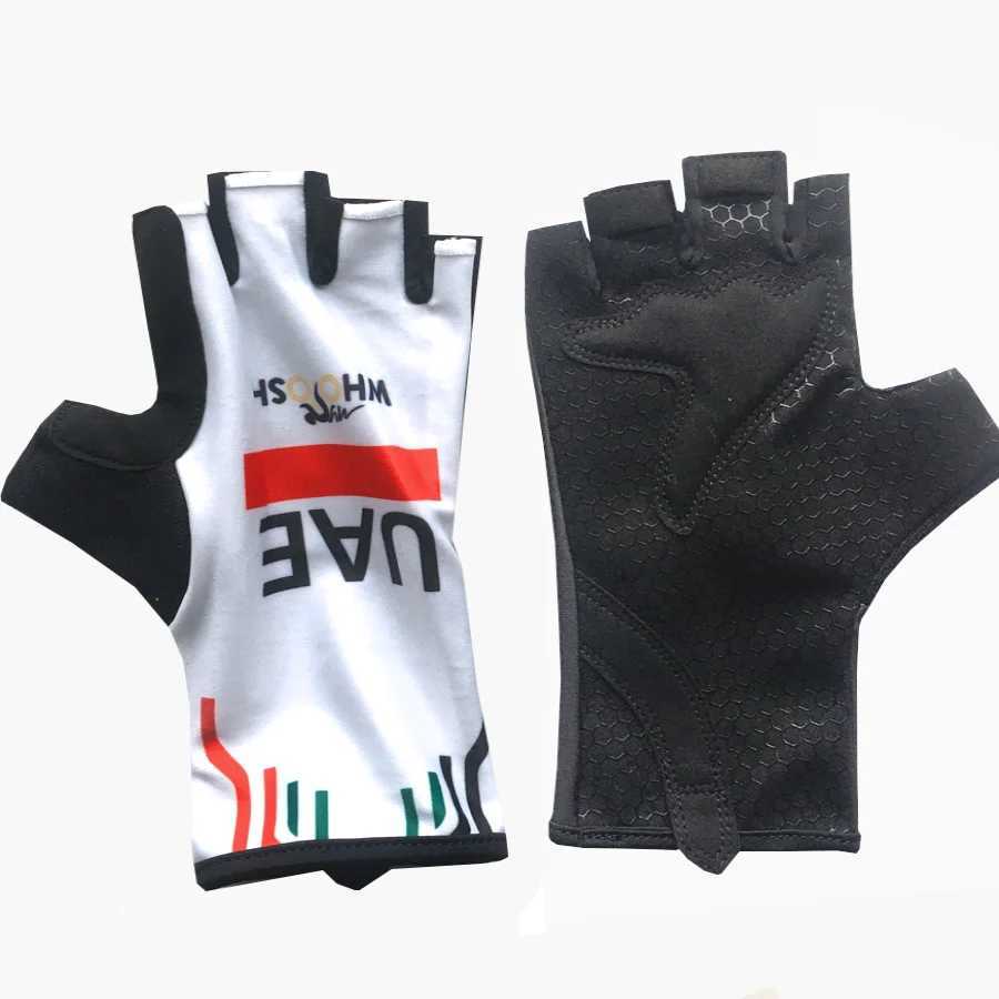 New 2025 UAE Cycling Gloves BORAFUL Team Half Finger Men Women Road Bike Gloves Sports Fitness Gym Riding Bicycle GlovesC250412