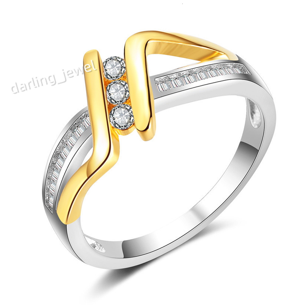 Hip Hop Rings Jewelry Engagement Ring With Zircon Jewelry Women Wedding Rings