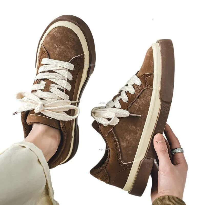 2025 New Free Shipping Designer Shoes Board Men's Niche Trend Design Sense Leather Surface Blue Fashionable Versatile Green New Casual Shoes