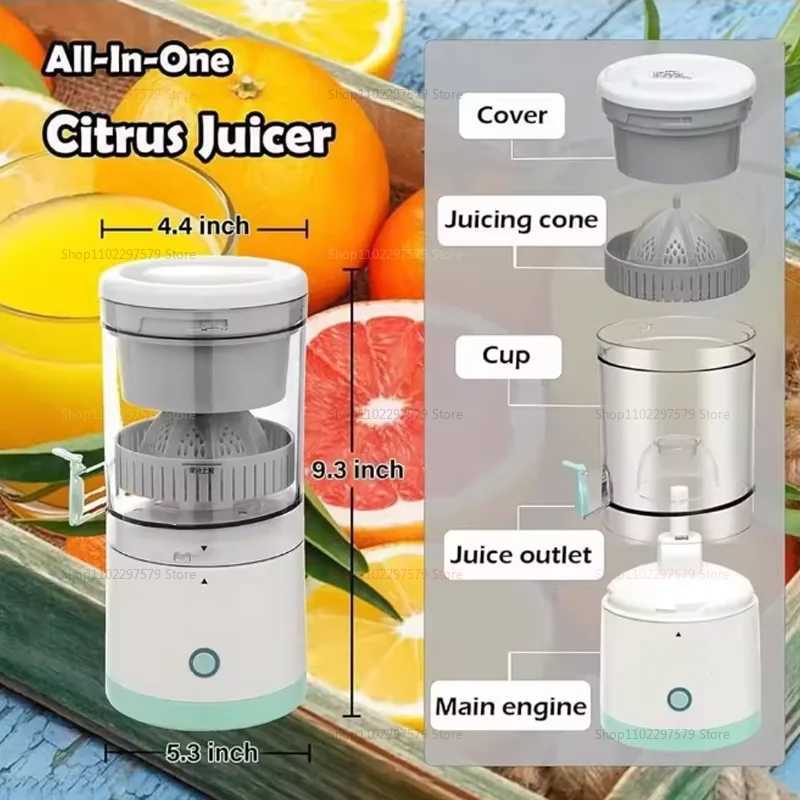74V Portable Electric Juicer USB Rechargeable Fruit Blender For Orange Lemon Juicing Household Personal Juice Squeezer Mixer C251113