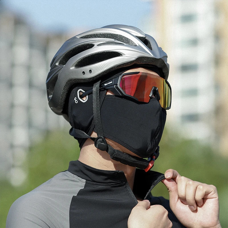 Western style bicycle hat summer cool Balaclava UV protection bicycle hiking scarf ice silk hat face cover sports bicycle helmet lining 250408