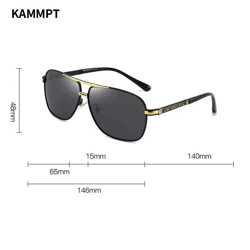 Vintage Pilot Polarized Sunglasses Men 2024 Fashion Driving Fishing Outdoor Trendy Photochromic Lens Sun Glasses For FemaleC250412