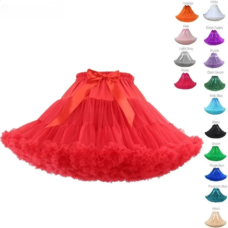 Lolita Petticoat Woman Free Short Halloween Crinoline Mini Ball Gown Underskirt Rockabilly Tulle Stock Tutu Skirt Cosplay Party 250411bj