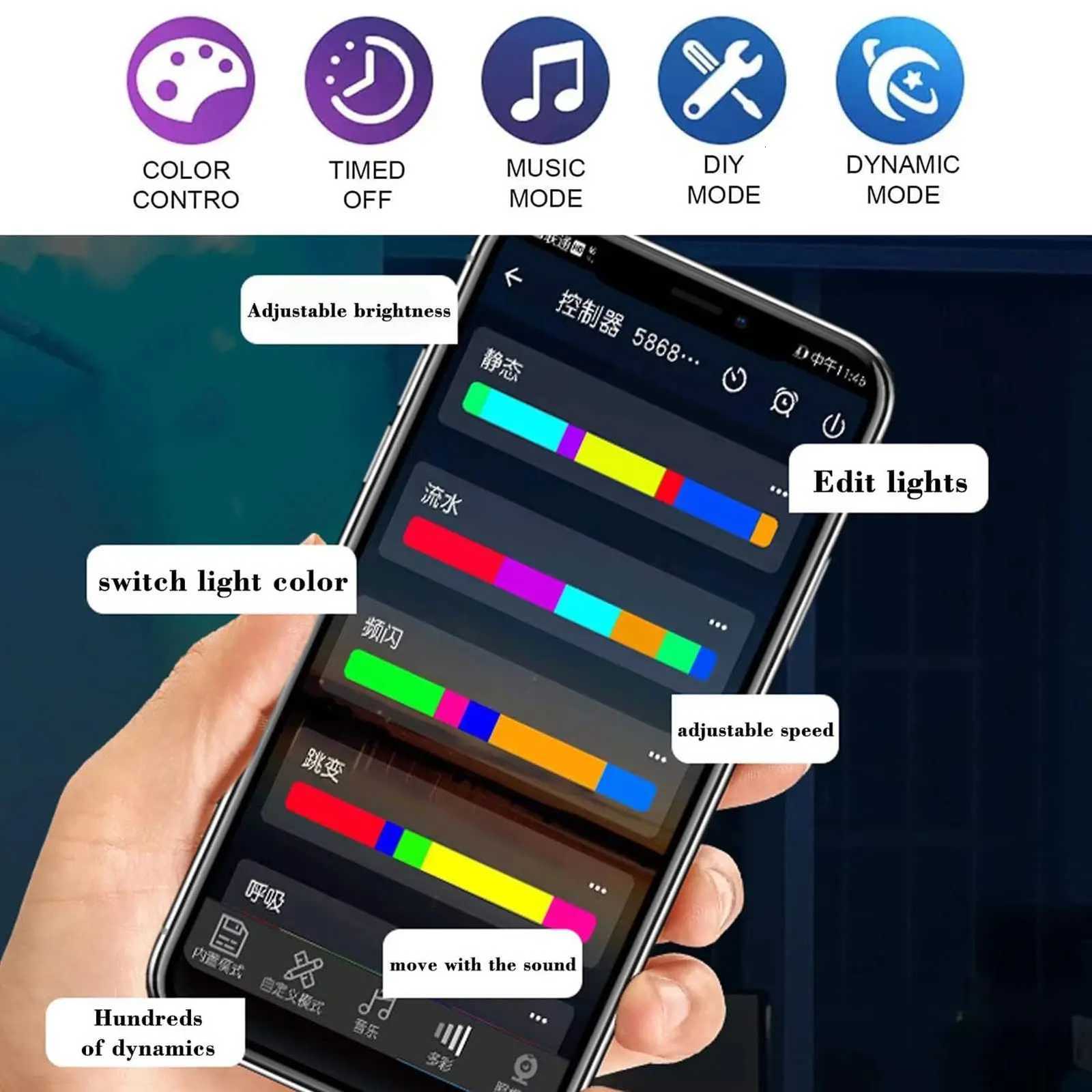 DIY Thunder Cloud Light Strip with APP Remote control LED Cotton Cloud Ceiling Lightfor Bedroom Gaming Room Decor W251112