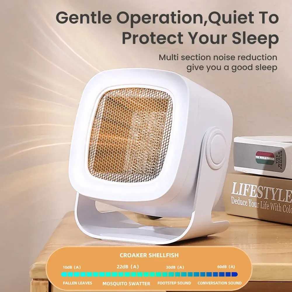 2025 2Gears Strong Heating Portable Mini Desktop PTC Heater Electric Hand Leg Feet Warmer Warm Air Blower Fan for Desktop Use Y251113