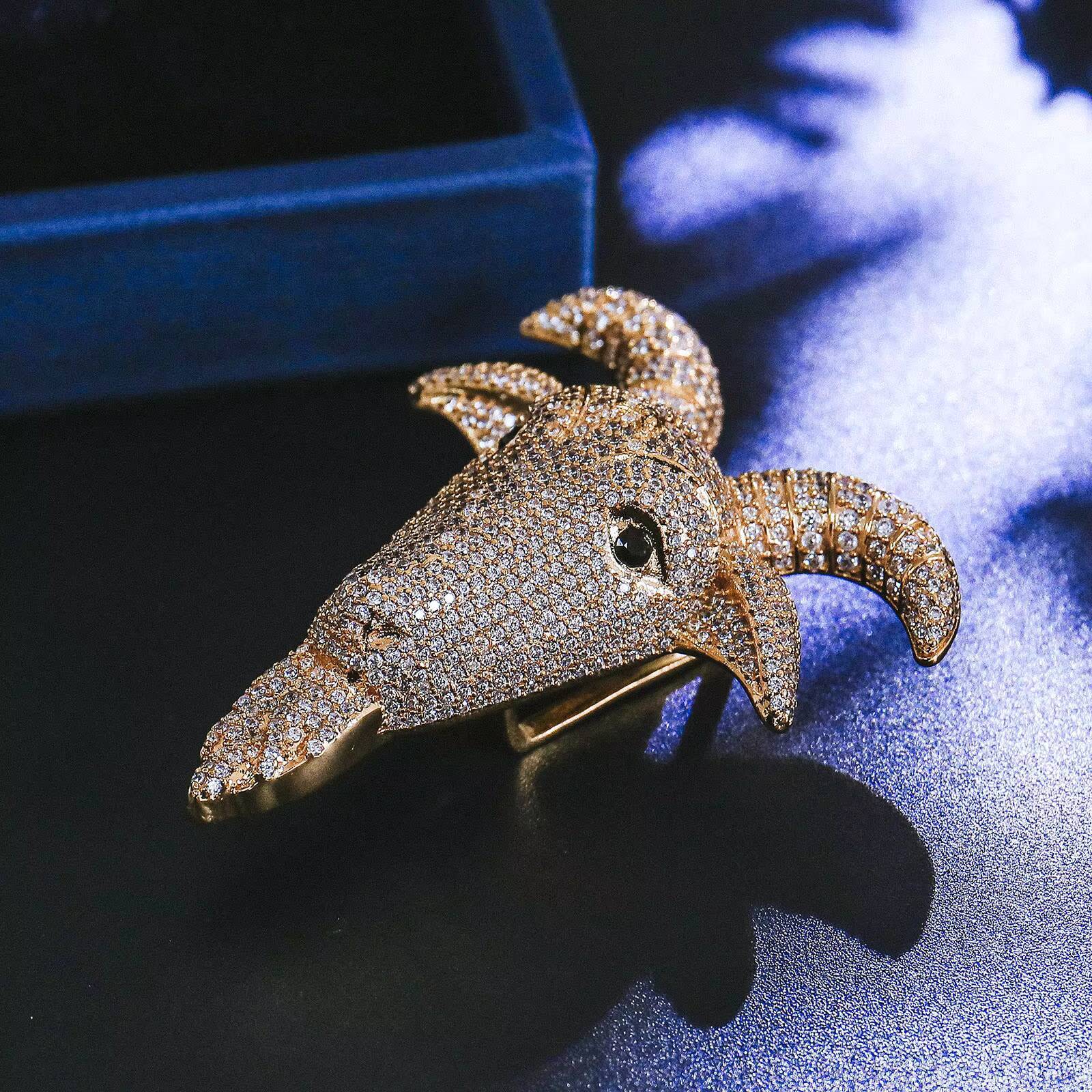 Goat Animal Pattern Hip Hop Pendant 925 Silver Gold Plated Moissanite Iced Out Jewelry Fashion Pendants Charms