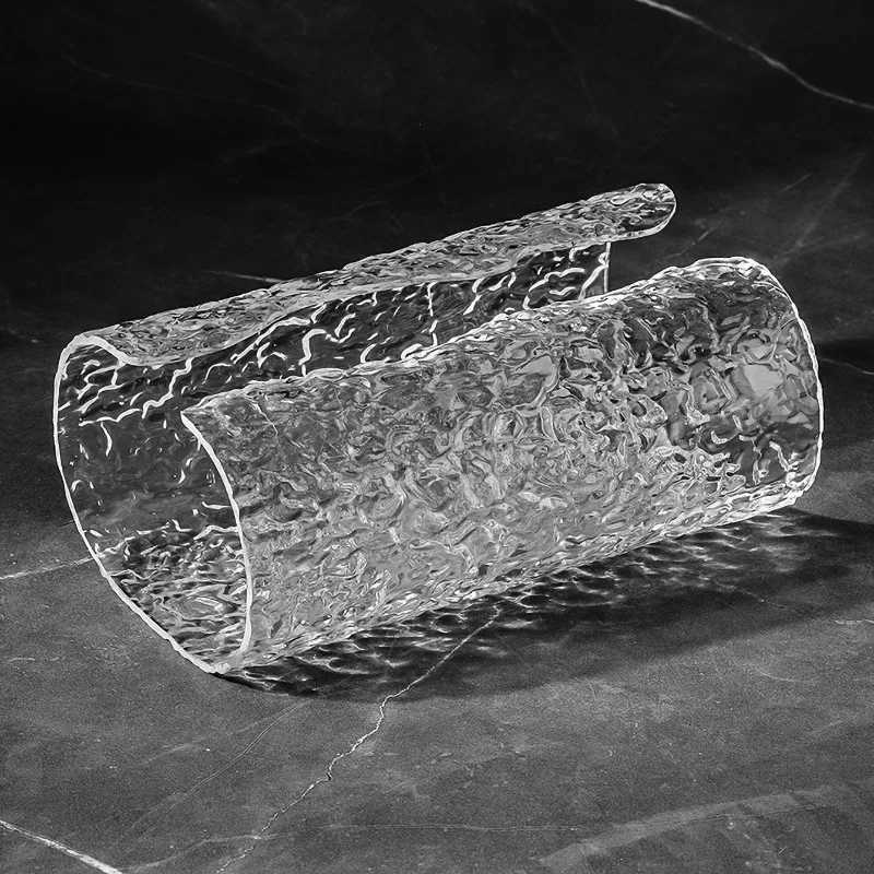 1pc Elegant Oval Wavy Textured Tissue Box Cover Plastic Napkin Holder for Bathro Premium Living Ro Table Dcor Y251112