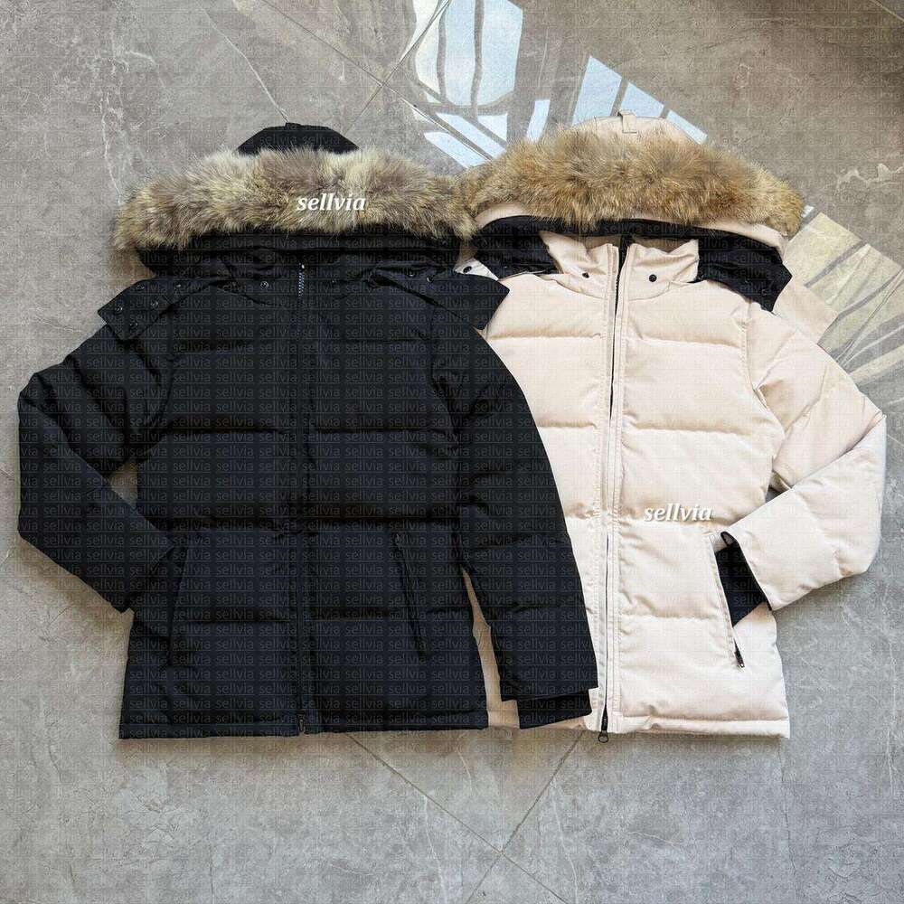 Canada Down Jacket goosescoat Designer Womens Puffer Jackets Winter Parka Coat Real Wolf Fur Outdoor Wyndham Windbreaker Outerwear Removable Hooded jacket XS-XL