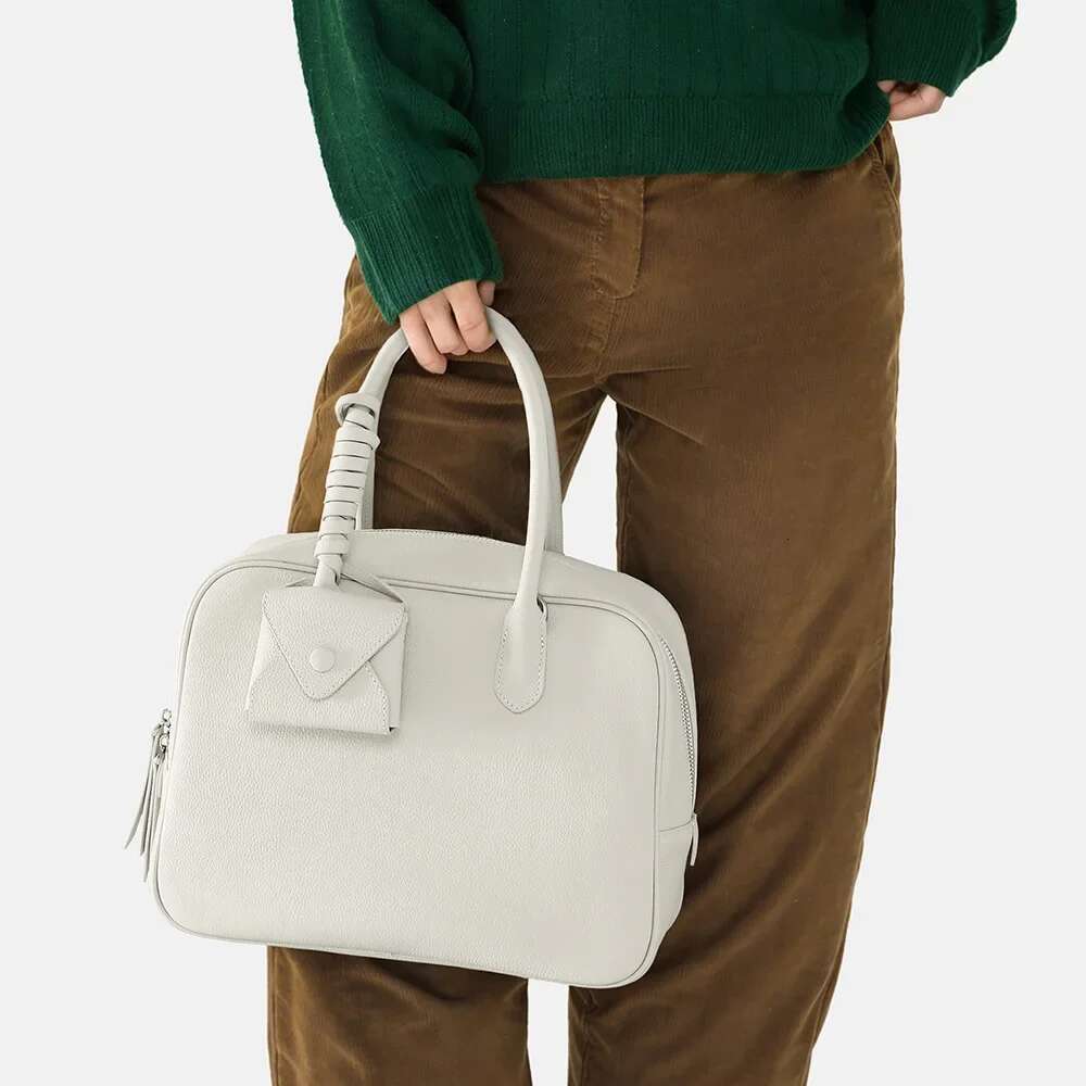 Motingsome Boston Bags Shoulder Handbag Women Designer Bag Unique Underarm Purses Genuine Leather Casual Tote 2025 New