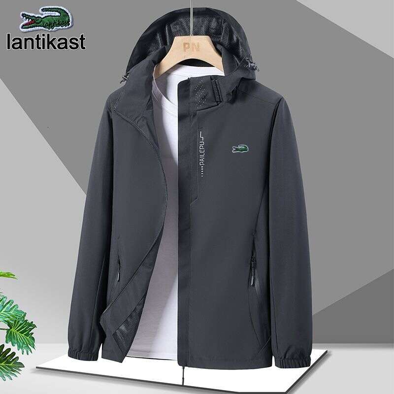 Noble Crocodile Outdoor Sports designer handbag for Men Women, Single Layer Thin Jacket, Trendy Brand, Windproof Waterproof Spring and Autumn Jacket