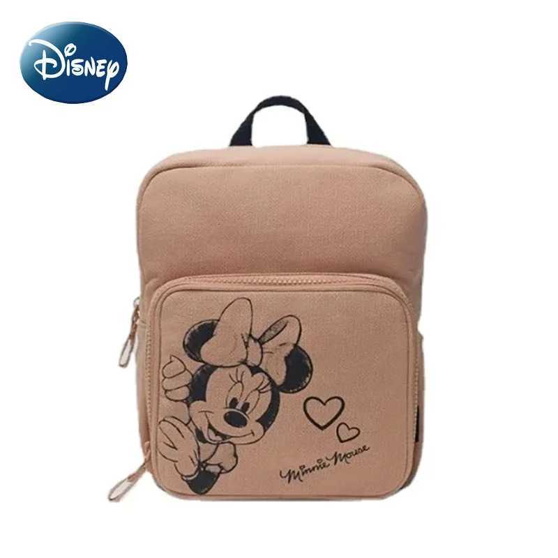 Disney New Minnie Mouse Canvas Childrens Backpack Lightweight Kindergarten Backpack Moms BagXJ250412