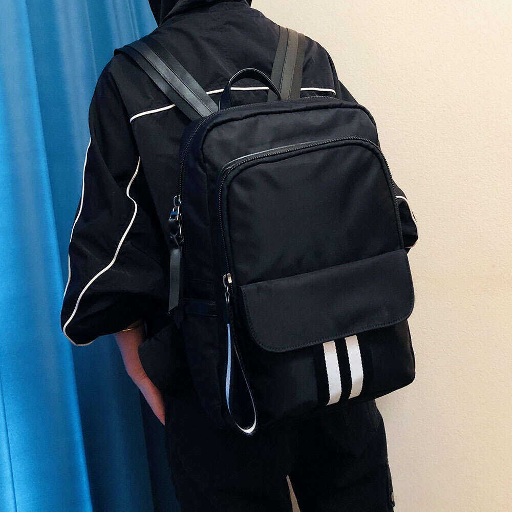 Backpack Men's 14 inch Computer Korean Edition New Fashion Oxford Cloth Travel Bag Leisure Backpack