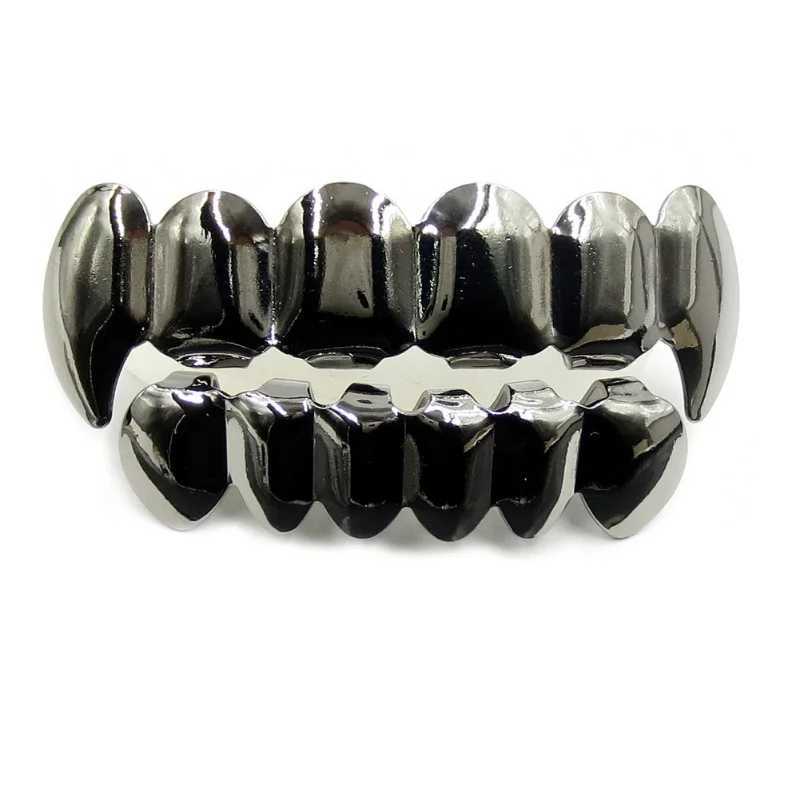 1 set of explosive hip-hop gold dental arch Grilz real gold dental arch jewelry role-playing accessoriesXJ250412