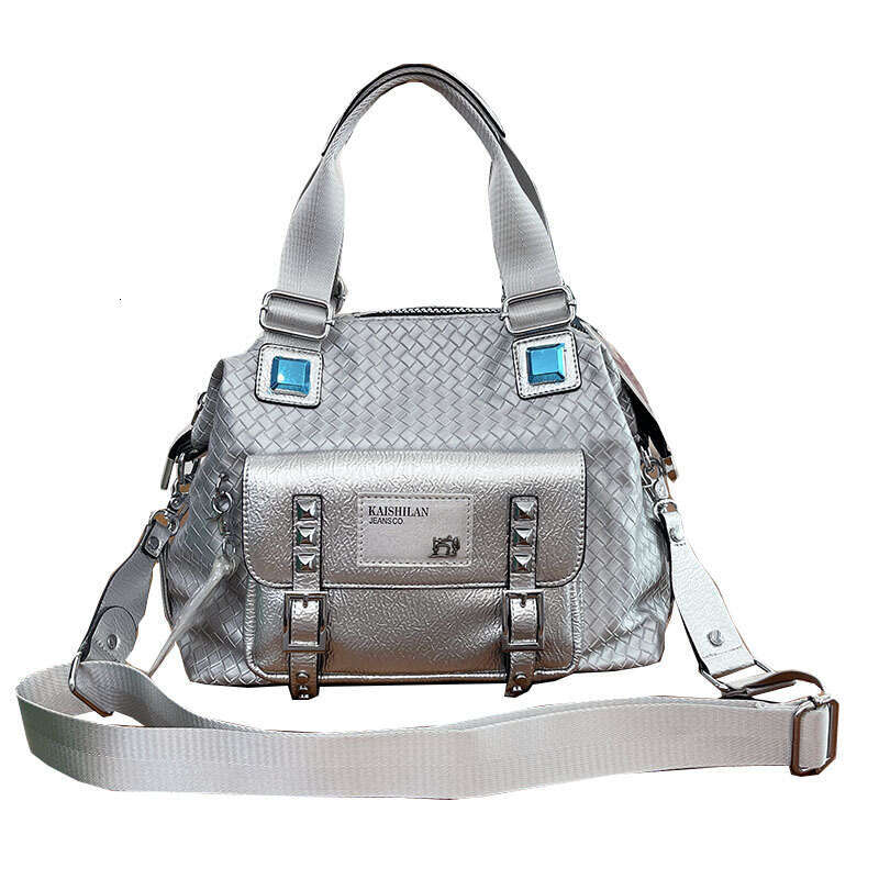 Backpack cowhide large capacity tote for women new trendy commuting women's bag splicing high-end handbag