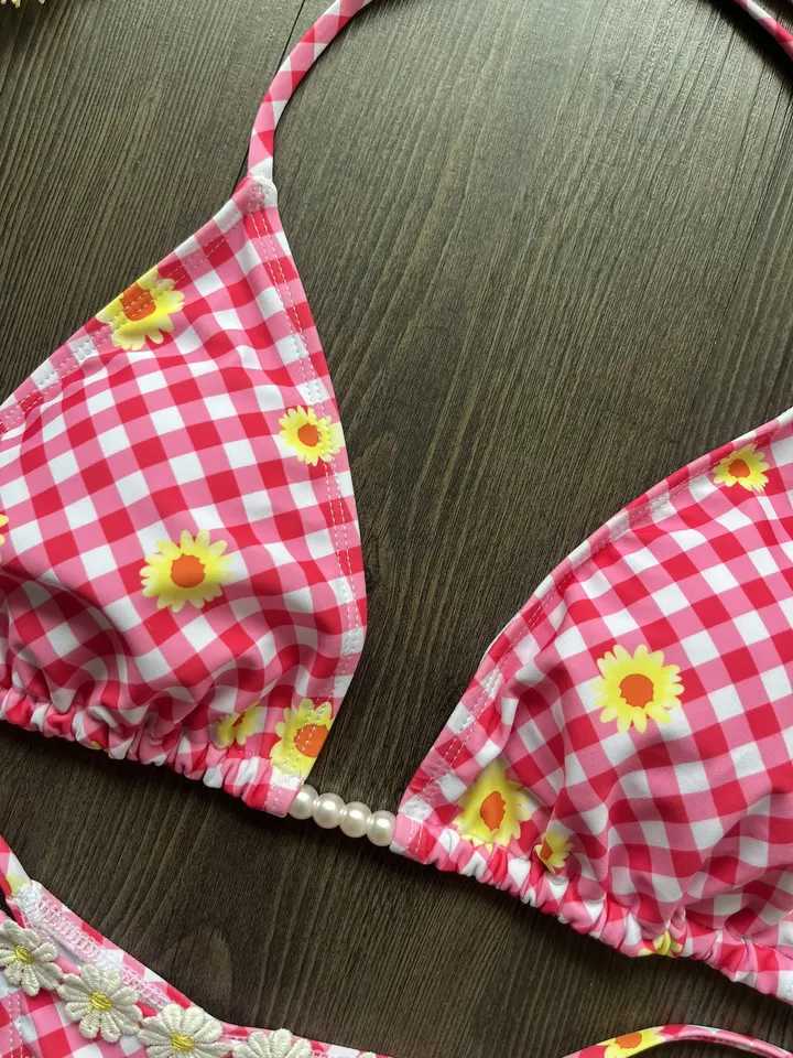 Micro Bikinis 2025 Sexy Women Swimsuit Swimwear Female Thong Bikini Set Biquini Bathing Suit Print Swimming Suits BeachwearW251113