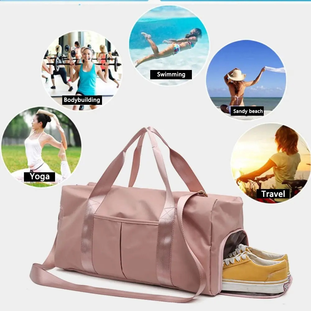 Overnight Weekend Gym Yoga Luggage Bags Women Sport Duffle Bag Travel Handbag250403