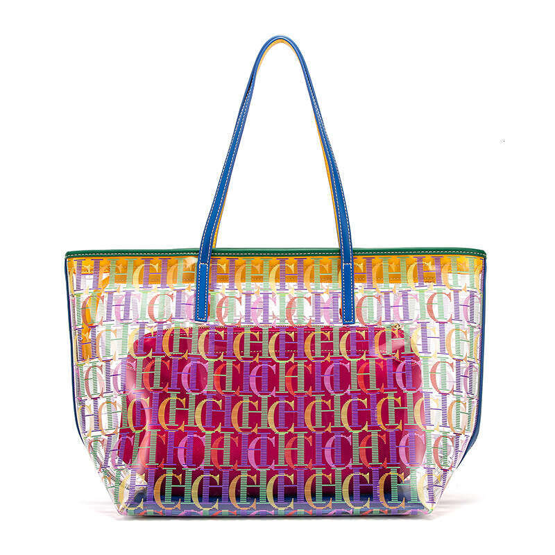 CHHC Handbag Classic Letter Printed Simple Design Style Women's Commuter Shoulder Bag Portable