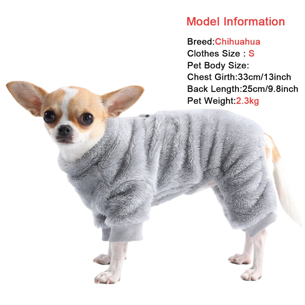 Pet Dog Clothes Soft Warm Fleece Dog Jumpsuit For Small Medium Dogs Cat Winter Puppy Kitten Clothing Chihuahua Yorkshire Outfits 251112