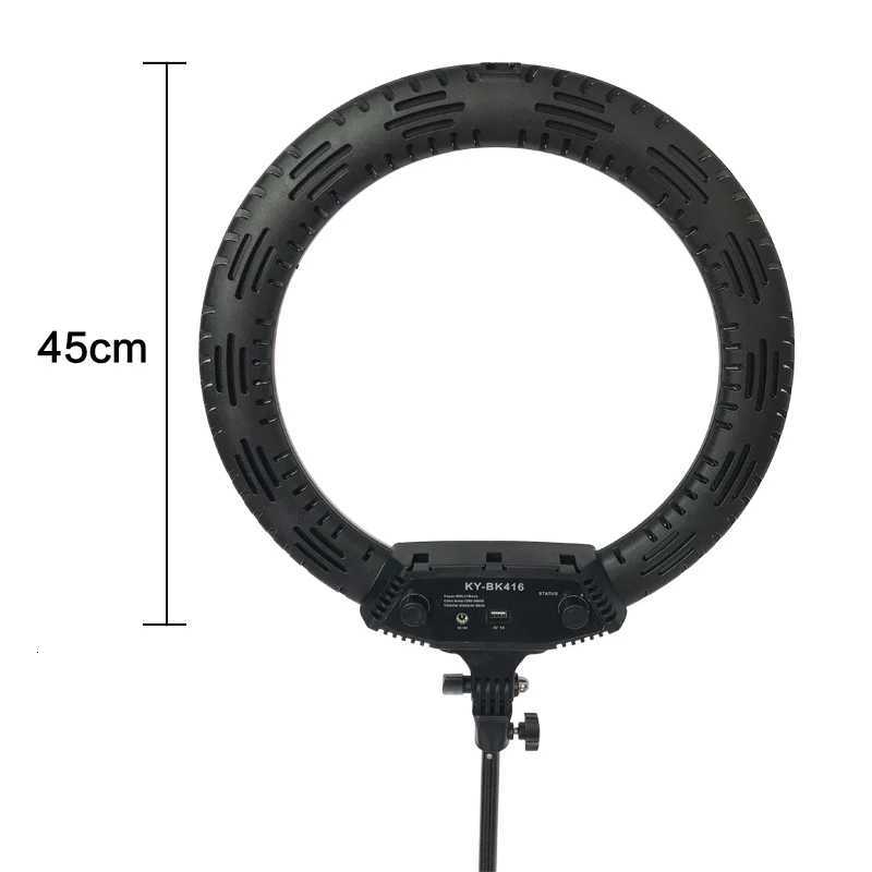 3200-5600K LED Ring Light 416pcs Led Bead 65W 18 inch Photography Lighting LED Ring Lamp for live broadcast Makeup VideoM251113