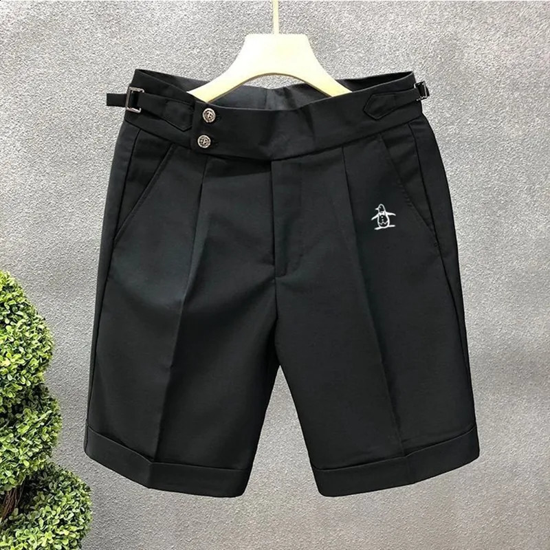 High Quality Golf Shorts Mens Golf Wear 2025 Summer Suit Shorts Fashion Business Casual Middle Pants Mens Golf Clothing 250411