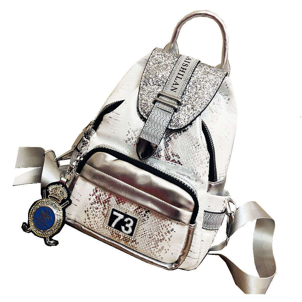 Backpack sequin backpack for women in , new fashion trend, high-end feeling, foreign style backpack, women's travel bag