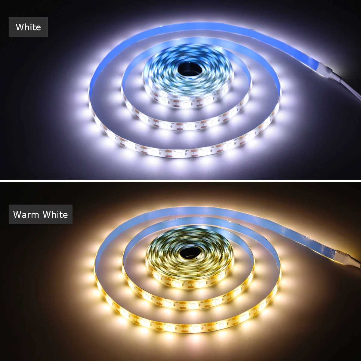 5V USB Powered Sensitive PIR Motion Sensor Diode LED Strip Light Waterproof For Bedside Bathroom Corridor Stairs Balcony Doorway W251112