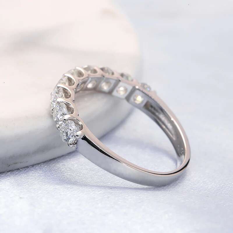 14k White Gold 0.9ctw CVD HPHT Lab Grown Diamond Engagement Ring for Women Round Excellent Cut Wedding Band Bride Anniversary